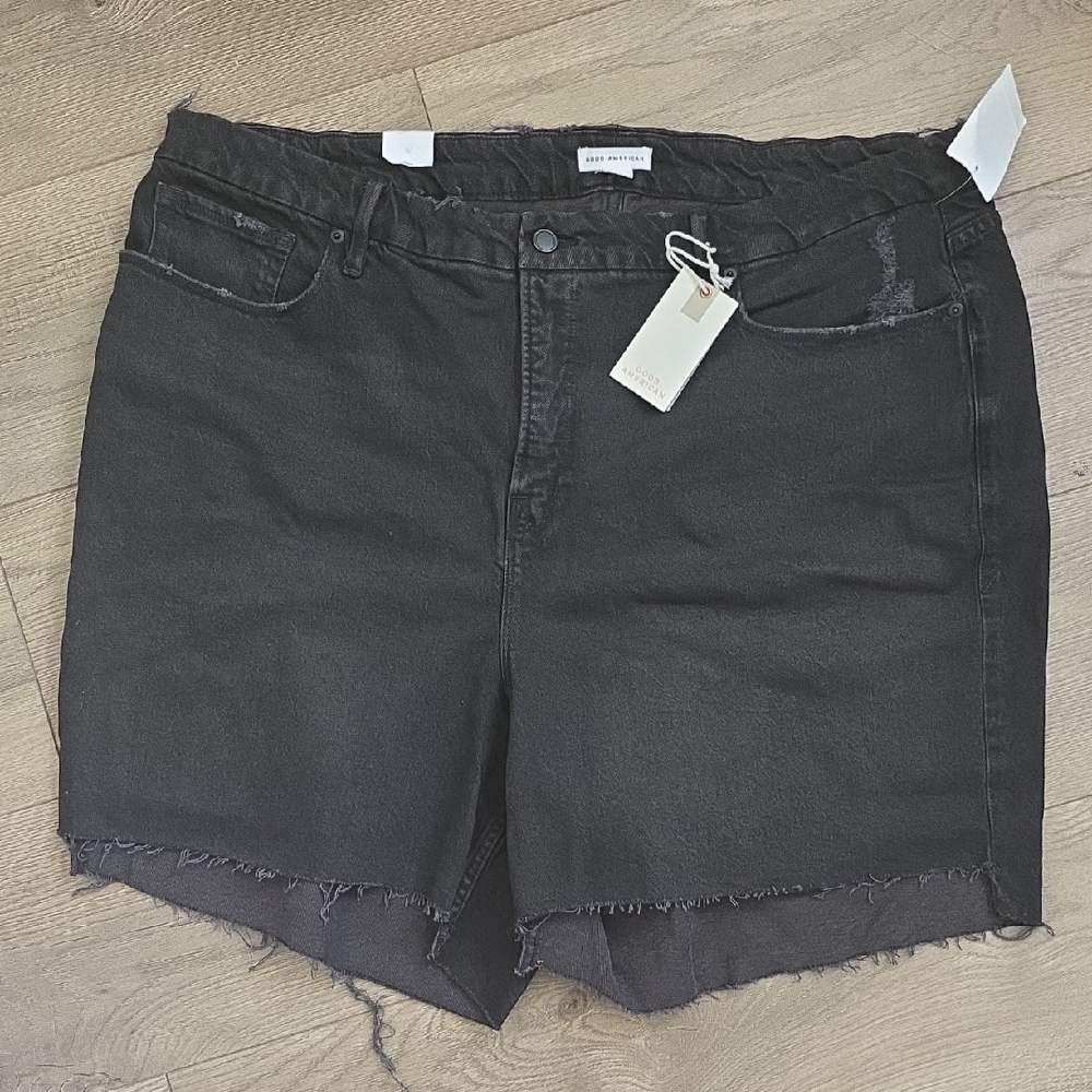 Good American Gray Denim Women Shorts